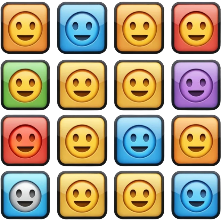 Cards with a tier emoji