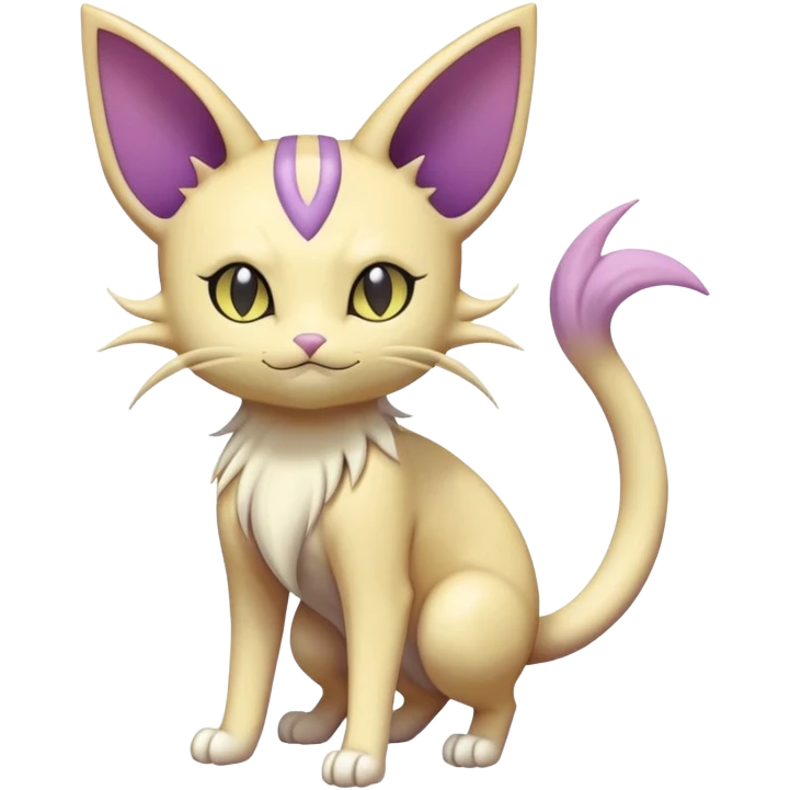 Espeon-Meowth-Delcatty-Fakémon-hybrid-creature (full body)  emoji