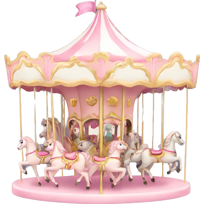 Light pink carousel  emoji