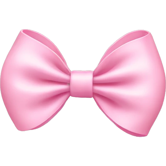 baby pink bow emoji