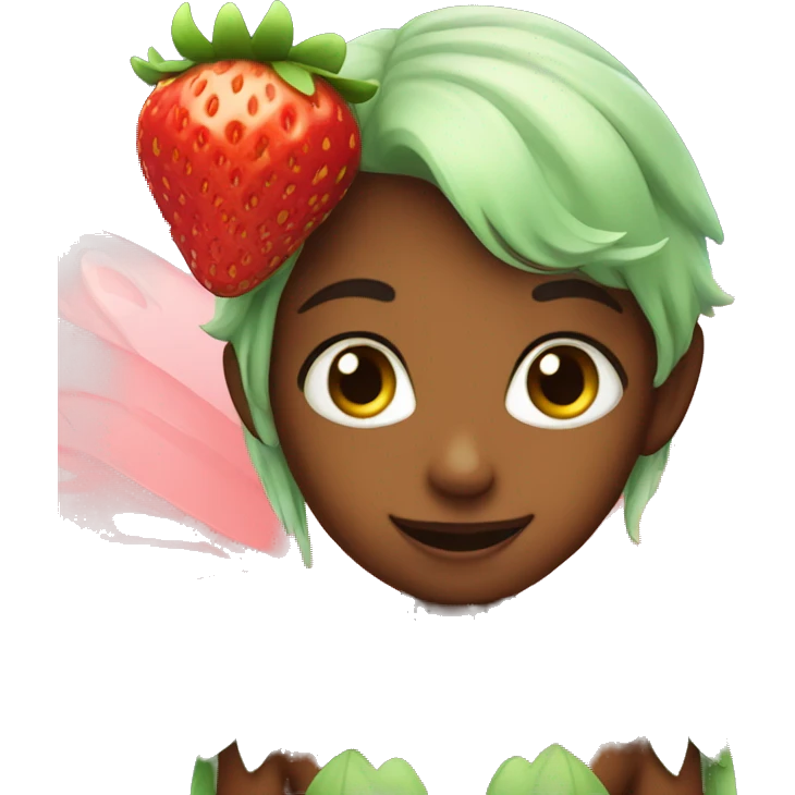 Fairy of strawberry emoji