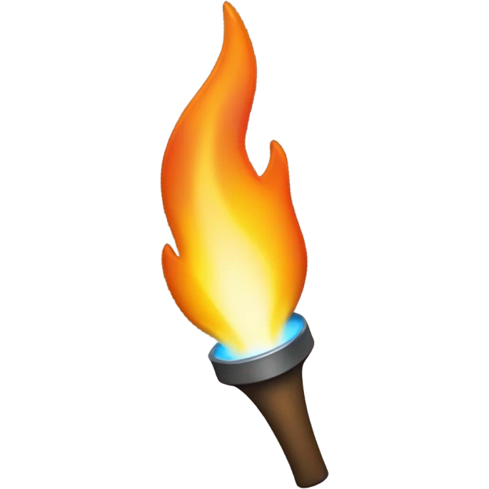 Flame torch emoji