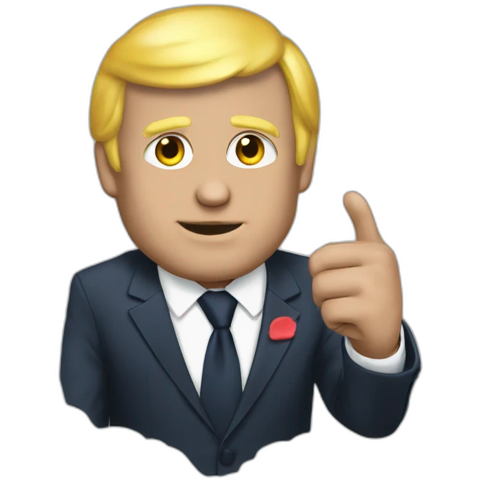 Macron sur trump emoji