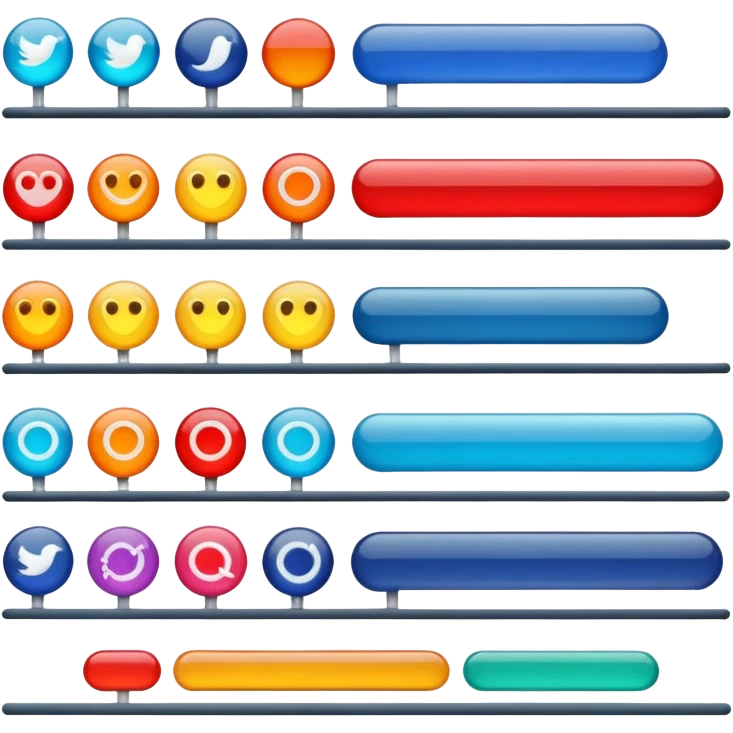 timeline that highlights the differences between modernism and postmodernism—on one side, modernism, and on the other, postmodernism. emoji