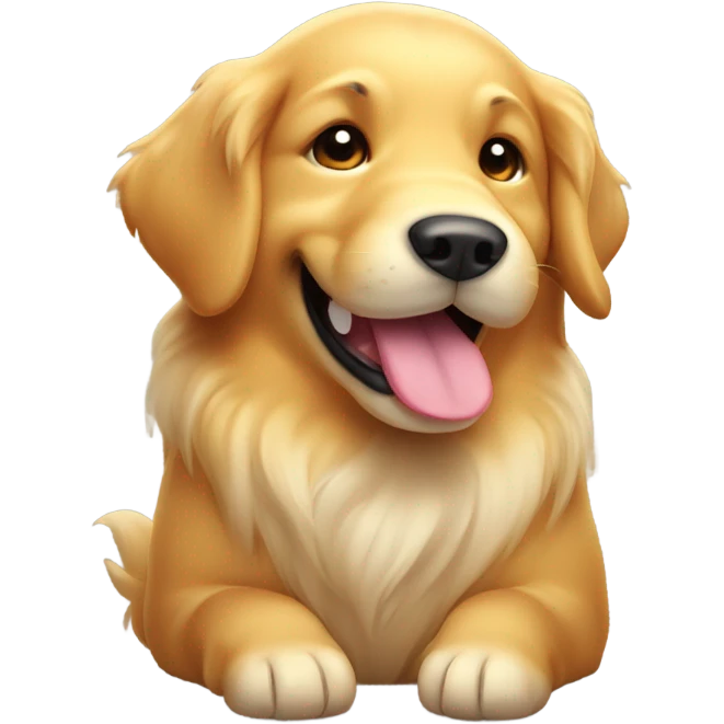 Fat golden retriever emoji