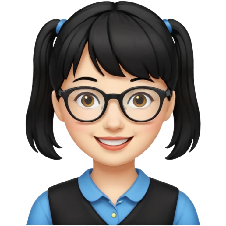 It's a trend setter that gives information related to all kinds of skin and beauty, but it's a little mild, with black hair, bangs, pigtails. It's a little cute and smiling. But you have to be an adult and look smart emoji