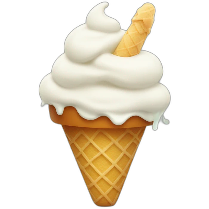 Asterix eating ice cream emoji