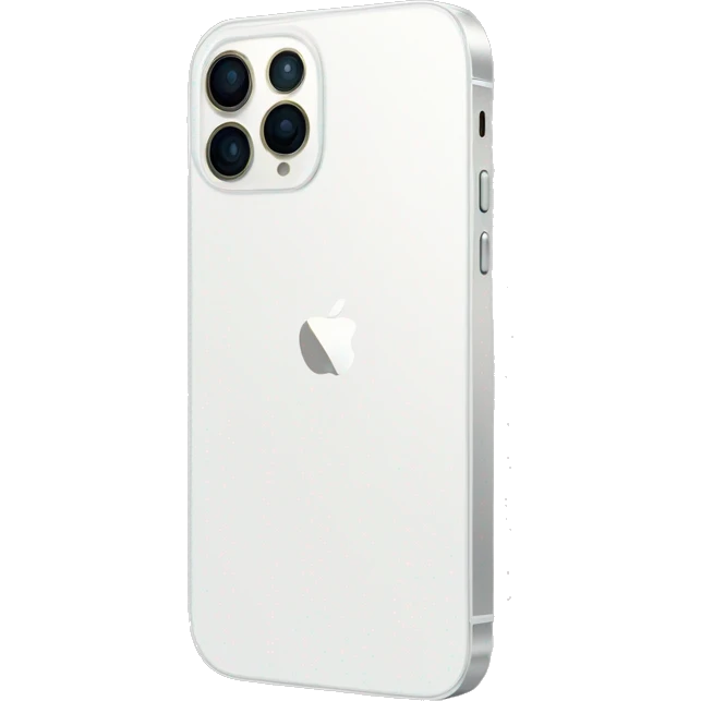 White iphone 12 pro max emoji
