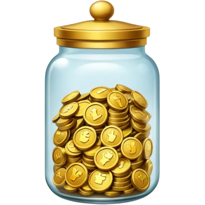 tip jar emoji style, emoji