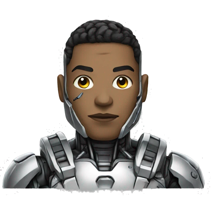 Cyborg DC emoji
