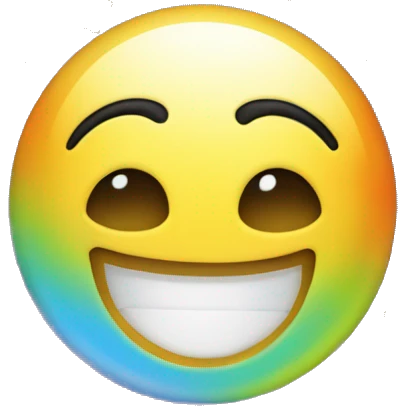 A mirror reflecting a happy face with stars for being proud of yourself." emoji