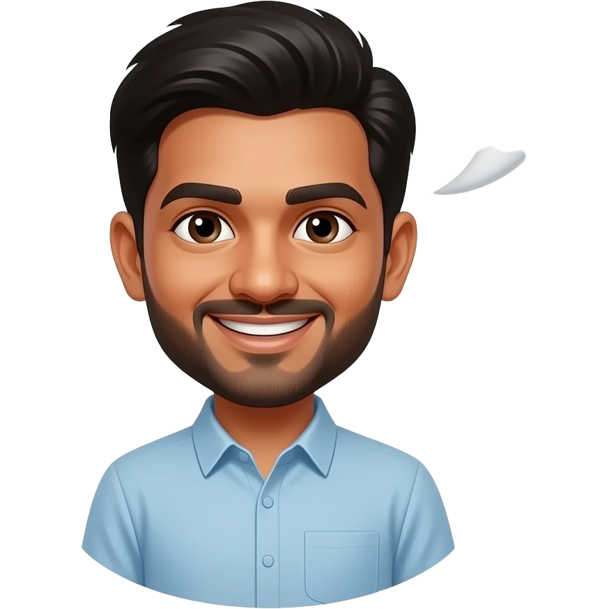 can you make an emoji of a man from India saying " Be Kind Man ! " emoji