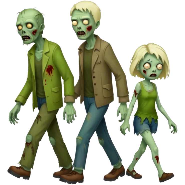 zombie   family  emoji