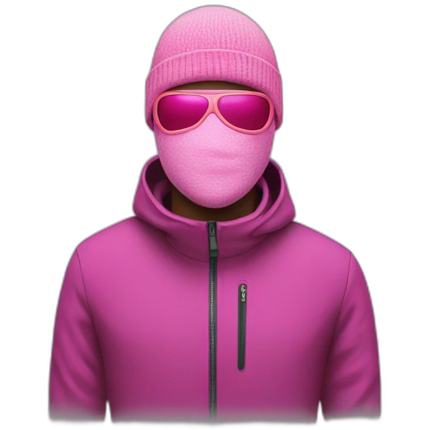 irish man with pink ski mask emoji