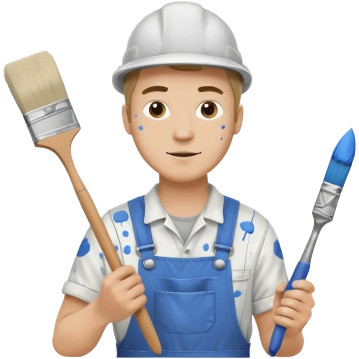  hitler working as a painter decorator emoji