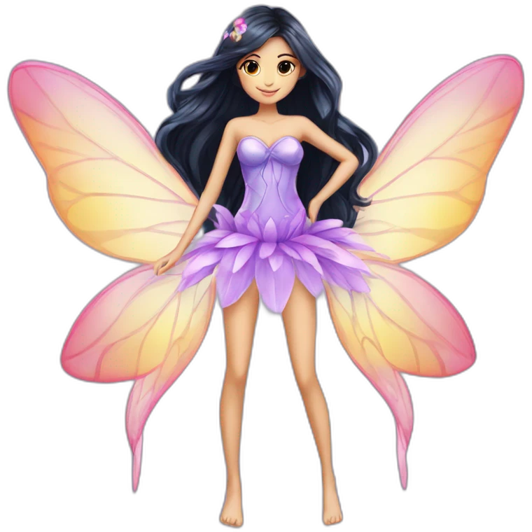 bloom-the-winx-girl-fairy-wings-dark-hair emoji
