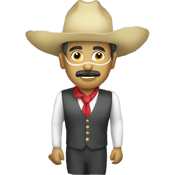 Mexican with dollars bills emoji