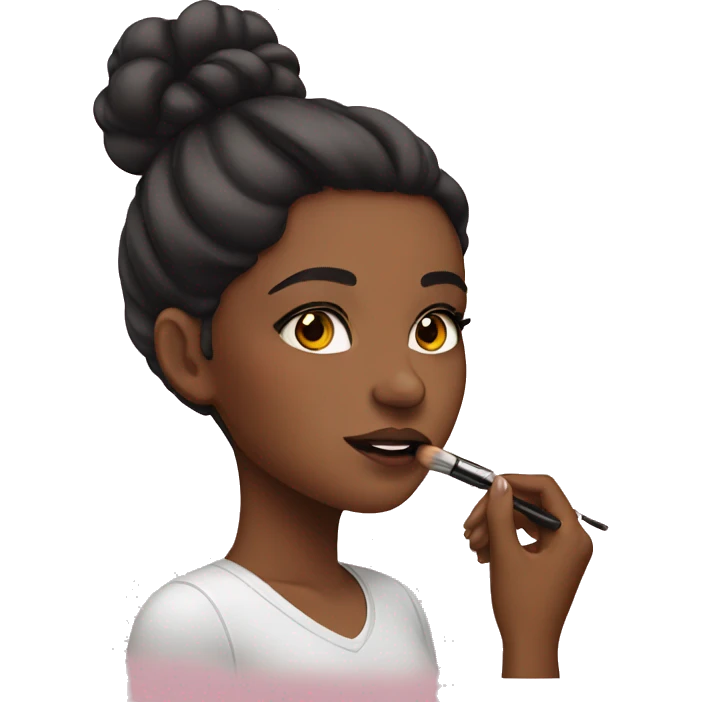 girl doing makeup emoji