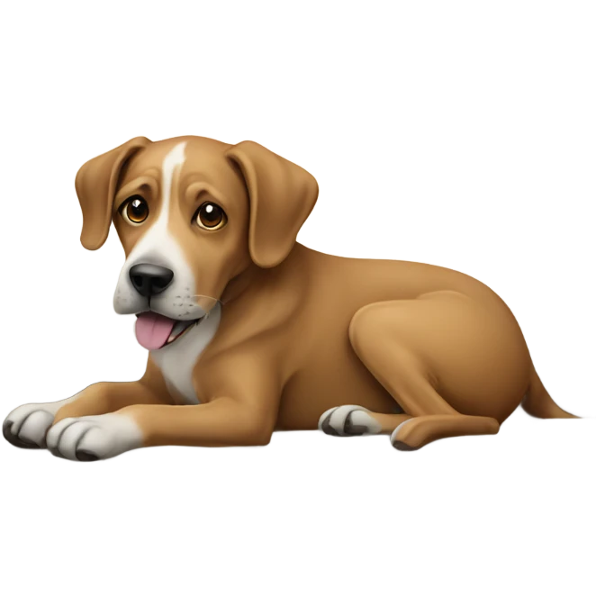 realistic dog on couch emoji
