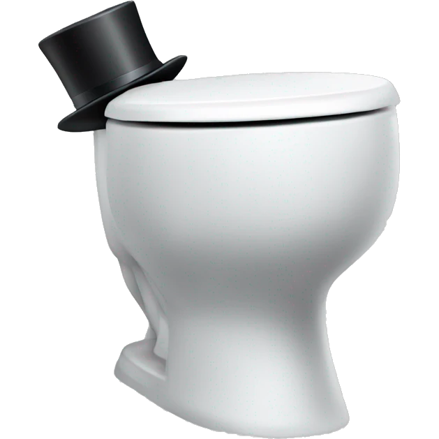 Skibidi Toilet with a top hat emoji