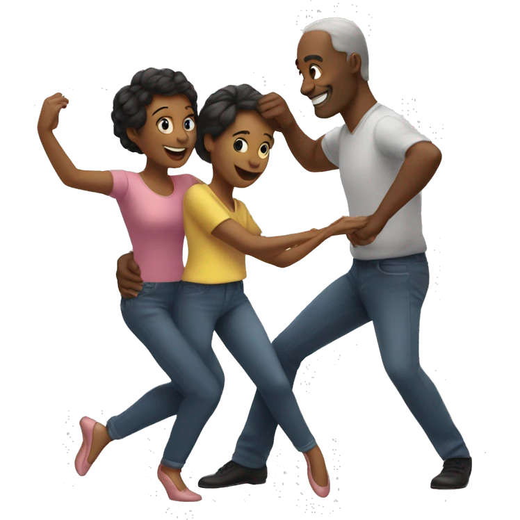 dance with mom and dad emoji