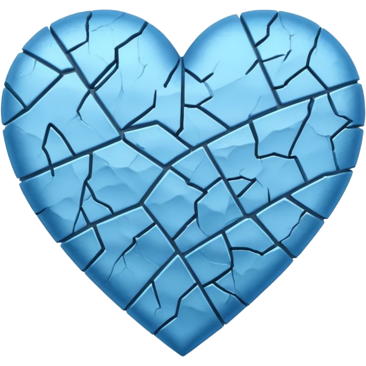 Broken blue heart emoji