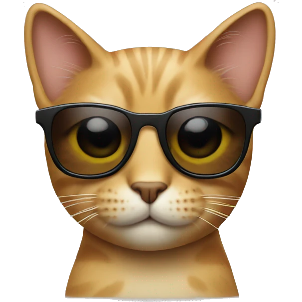 Cat with sunglasses emoji