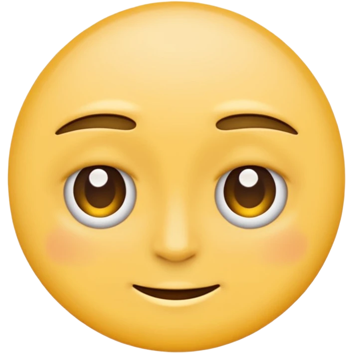 two emojis overlapping not smiling- no red cheeks emoji