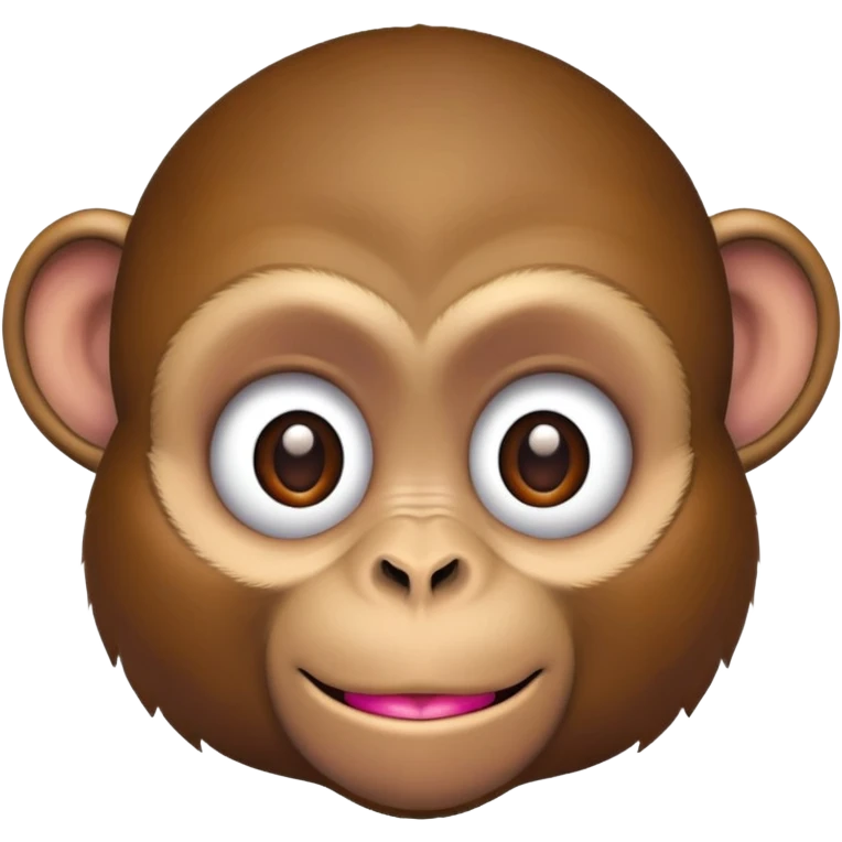 Monkey with a lot of makeup emoji