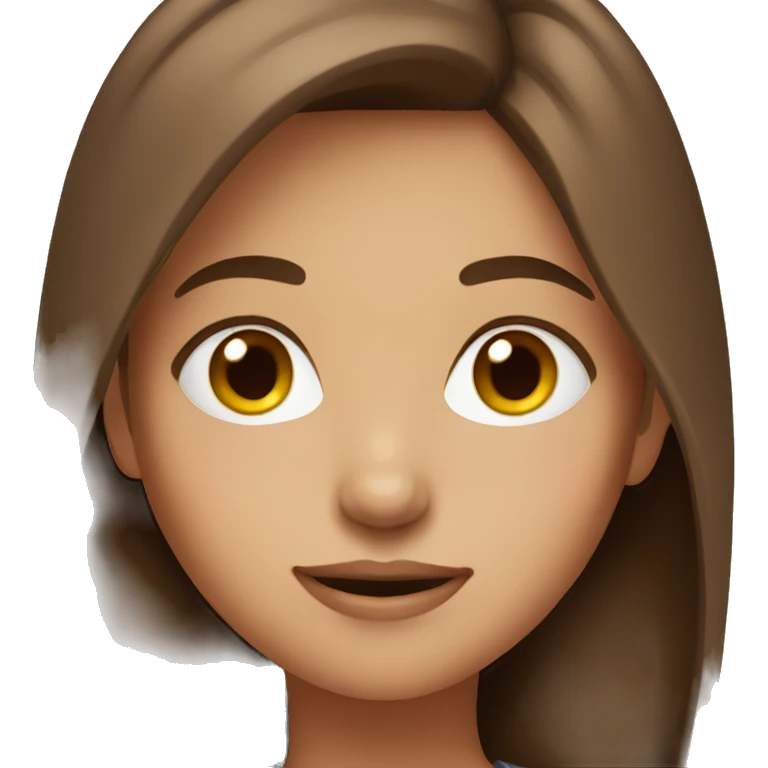 Brown haired girl  emoji