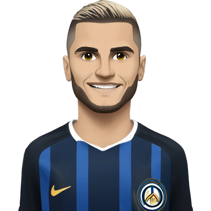 mauro icardi gülümseyerrek eliyle 5 sayısını gösteriyor emoji