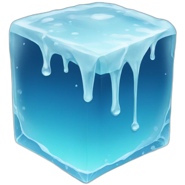 melting ice cube emoji