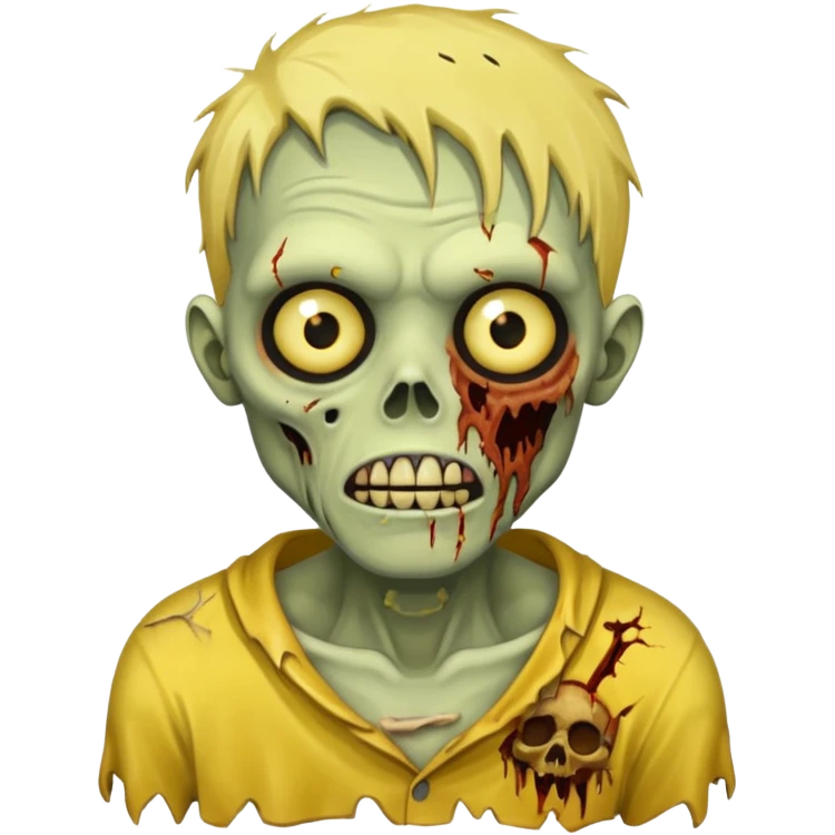 yellow zombie emoji