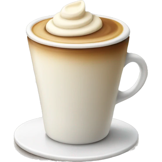 coffee with cream emoji