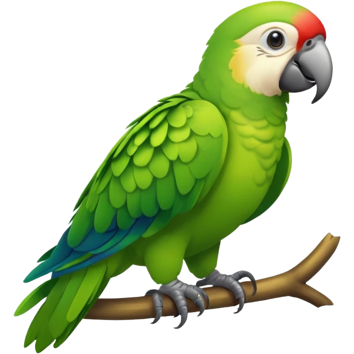 Papagaio verde emoji
