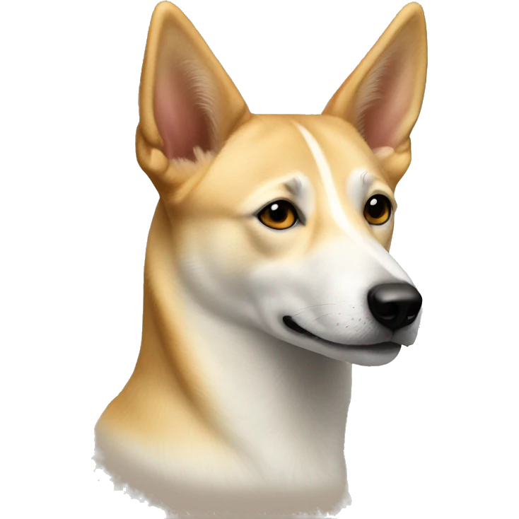 beige Canaan dog emoji