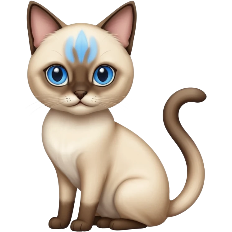 A Siamese cat  emoji