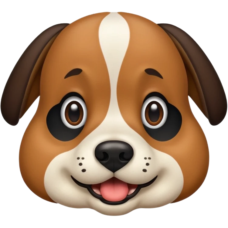  chien  Jakru russce  marrant. Noire et brun. emoji
