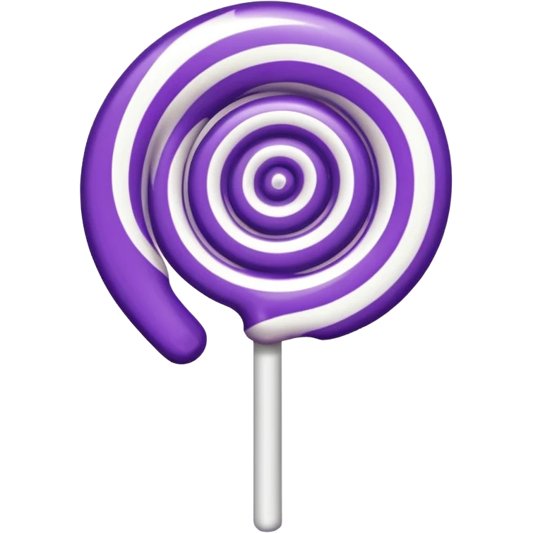 pirulito roxo e branco emoji
