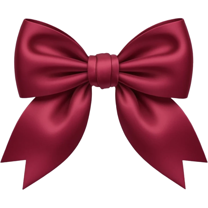 Bow burgundy emoji