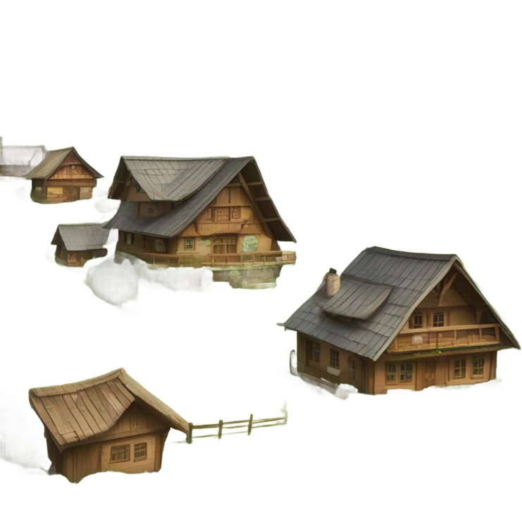 mountain village emoji