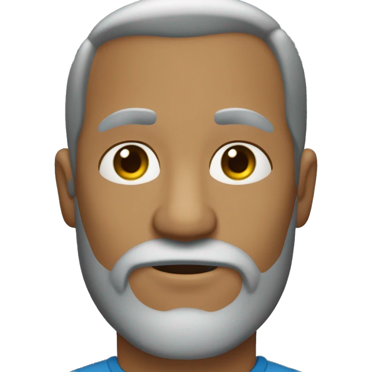 Un homme avec une barbe grise qui hausse les épaules  emoji