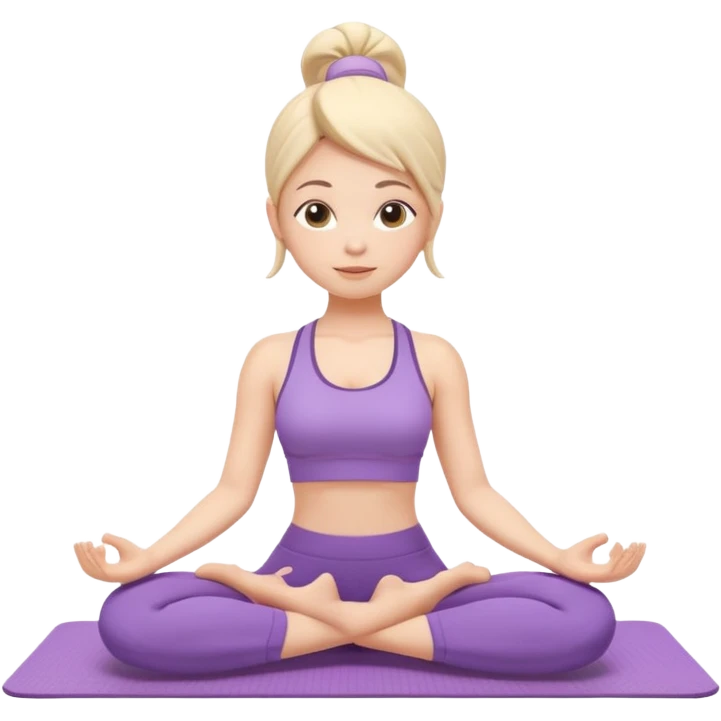 cute yoga coach character, calm expression, yoga mat, simple sporty outfit, 3D cartoon, mobile game icon style, clean background, no text, no watermark
 emoji