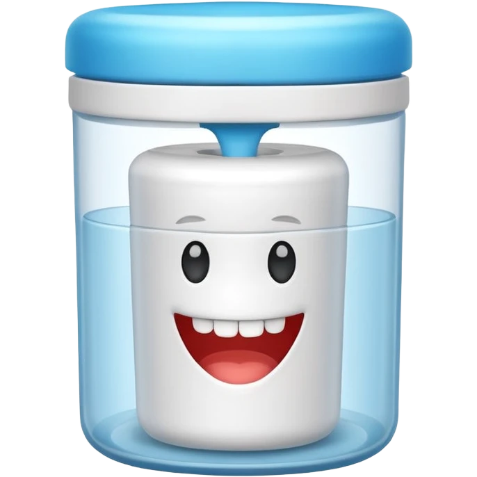 Dental floss in a container   emoji