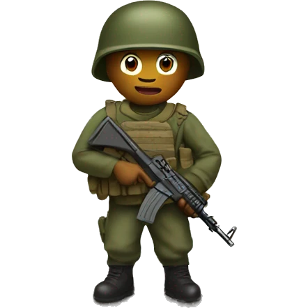soldier covering under a bridge, with shelling happening all around emoji