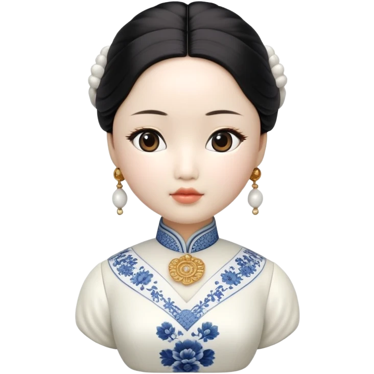 Asian woman doll emoji