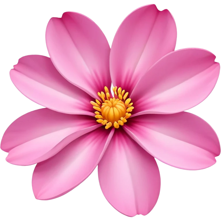 Pink flower with petals spread open emoji