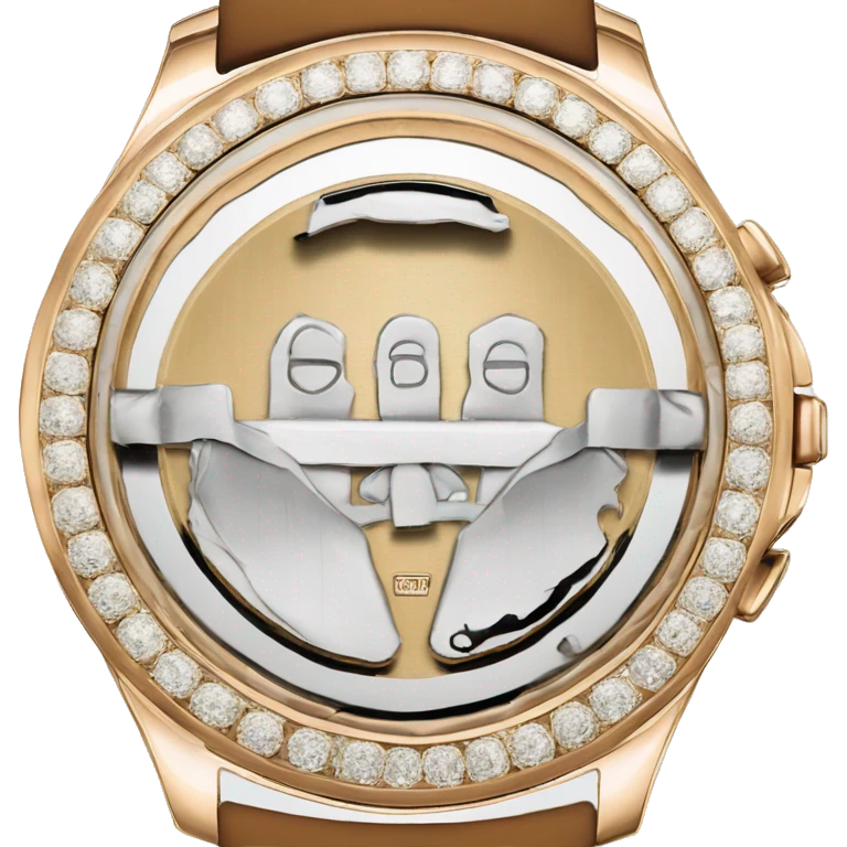 Piguet Royal  daimond watch back side emoji
