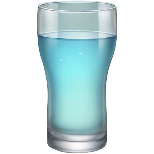 Glass half full emoji