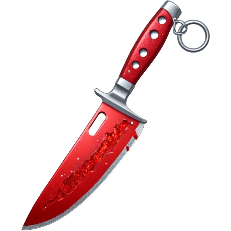 Glitter Blood Knife emoji